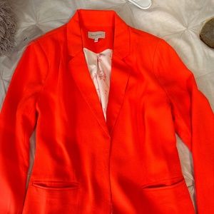 Neon orange blazer